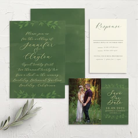 Forest Fairytale Wedding Invitations