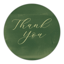 Forest Fairytale Wedding Stickers are the perfect seal for your wedding envelopes and an excellent finishing touch for your other decorations. Featuring a focus on your heartfelt appreciation, detailed in swirling calligraphy against the forest-green background, these stickers are a fantastic addition to your assortment of wedding adornments.