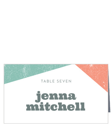 Modern Minimalist Place Cards keep your table arrangements neat and tidy.