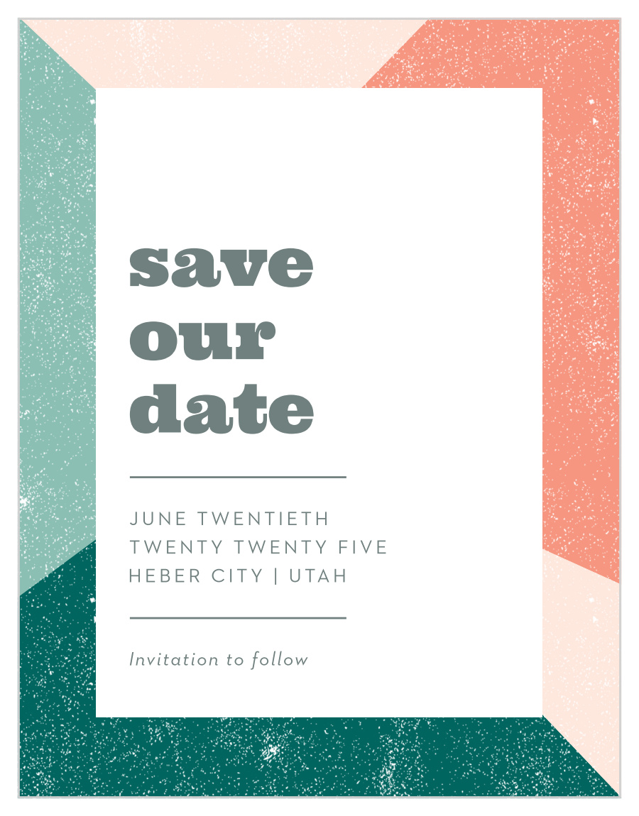 Modern Minimalist Save the Date Magnets