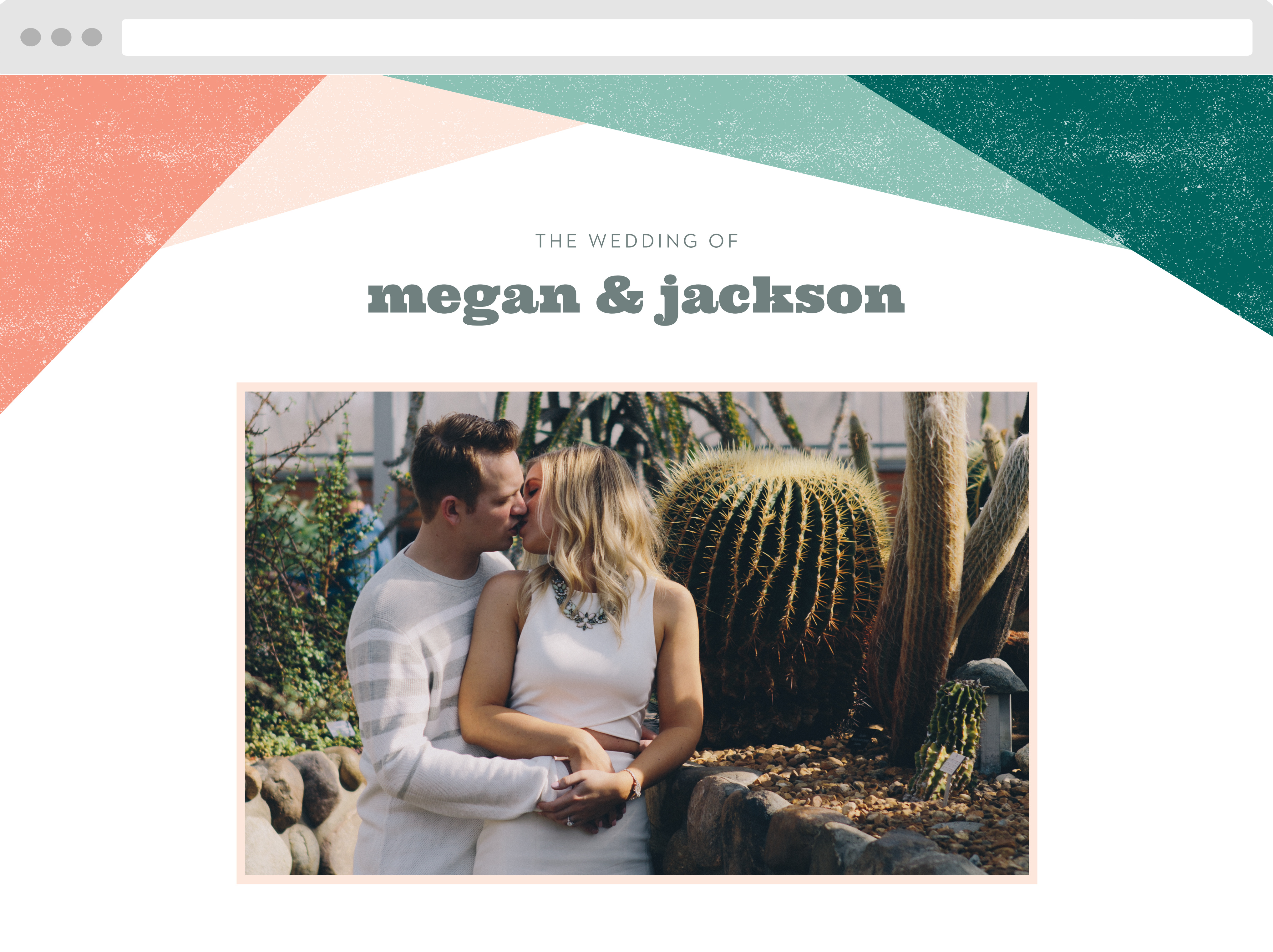 Modern Minimalist Wedding Website