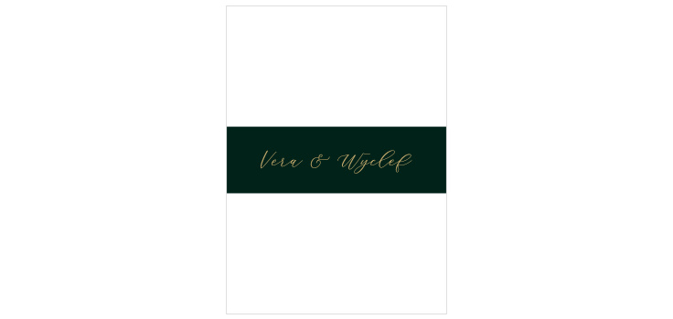 Hawaii Palm Leaves Wedding Belly Bands