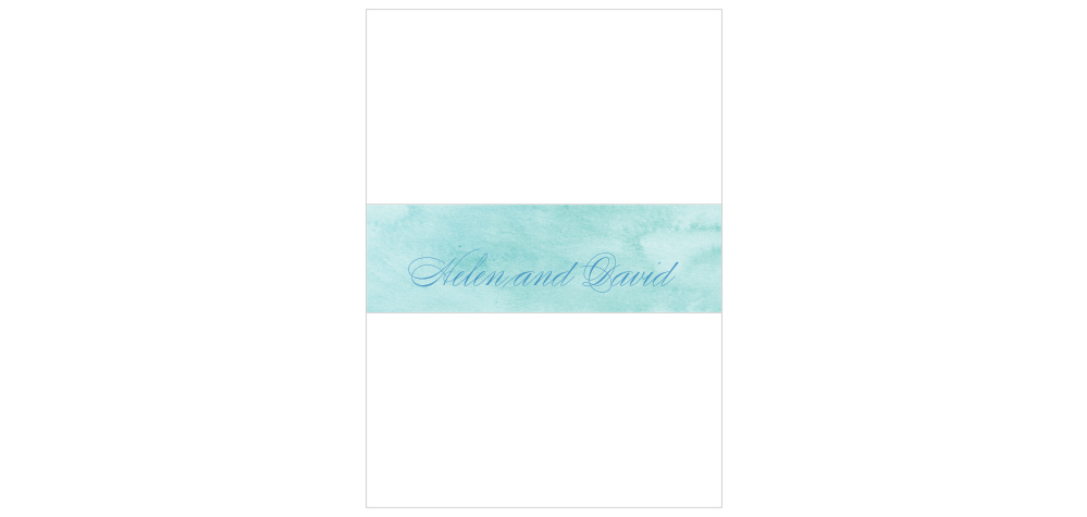 Watercolor Star Wedding Belly Bands