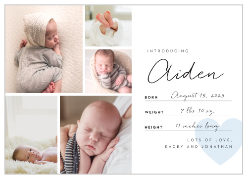 Hello Baby Collage Birth Announcements