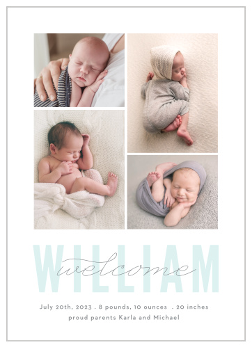 Welcome To The World Birth Announcements