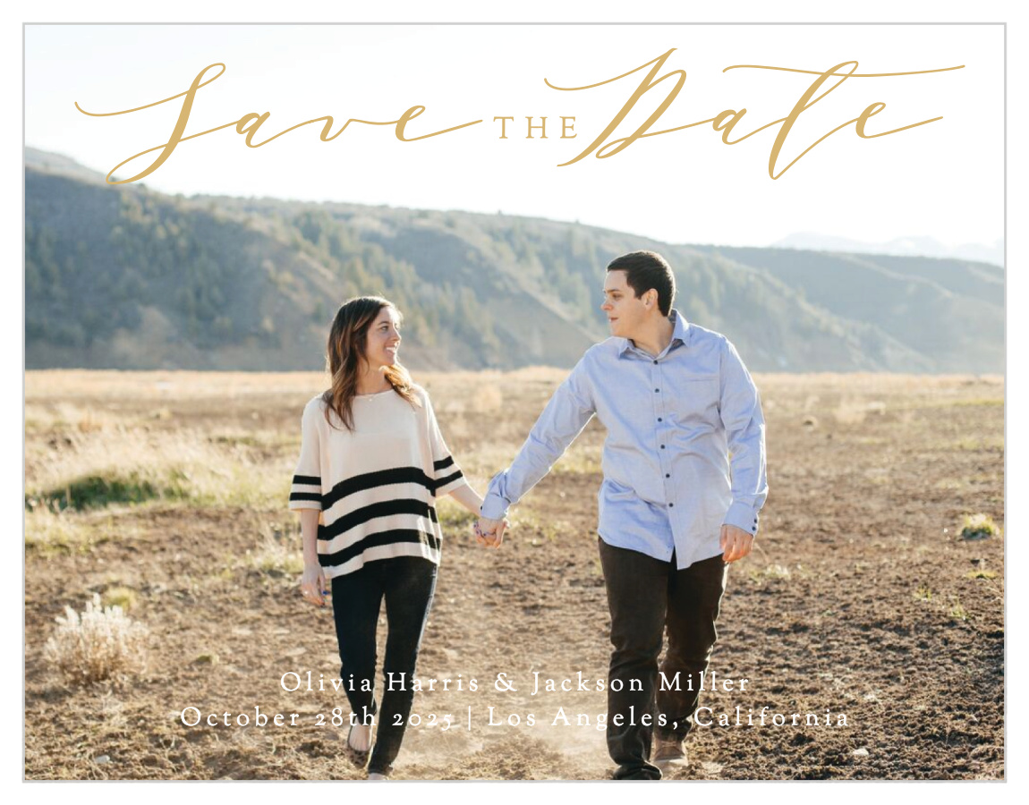 Simple Romance Save the Date Cards