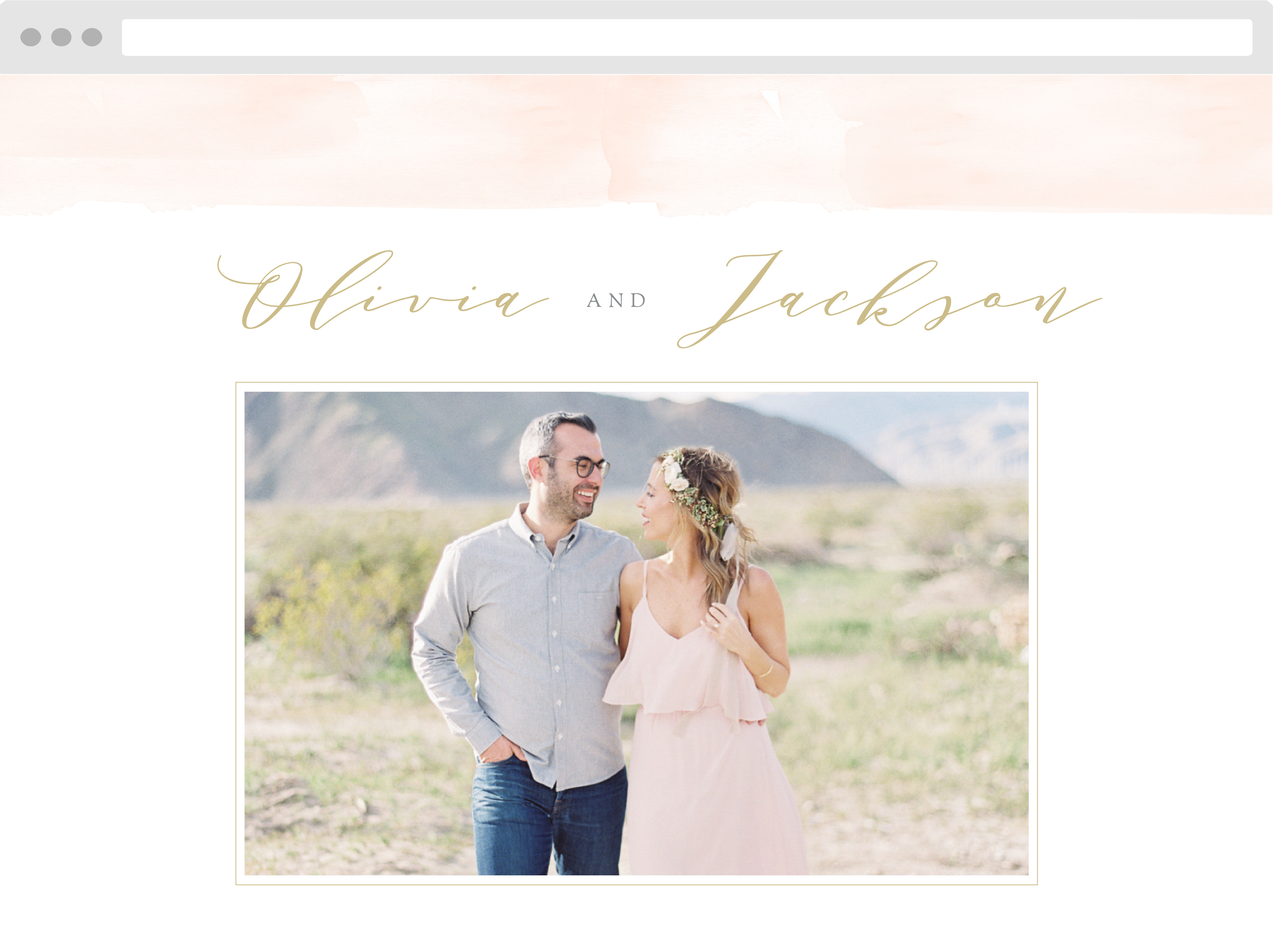 Simple Romance Wedding Website