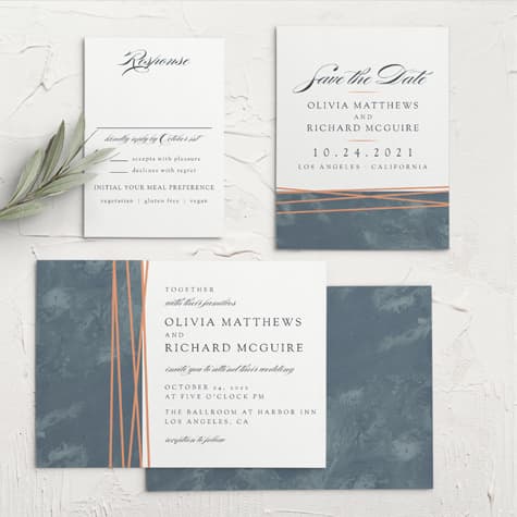 Formal Lines Wedding Invitations