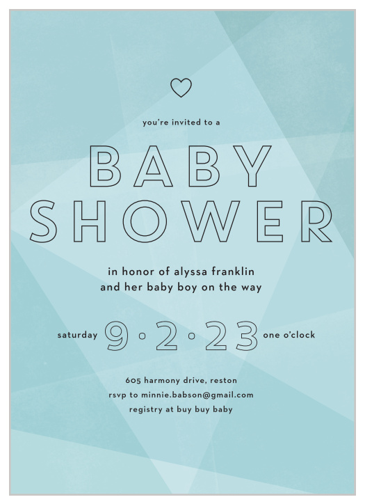 Surround yourself with your close friends and family to celebrate your loved ones with our Pint Sized Baby Shower Invitations.