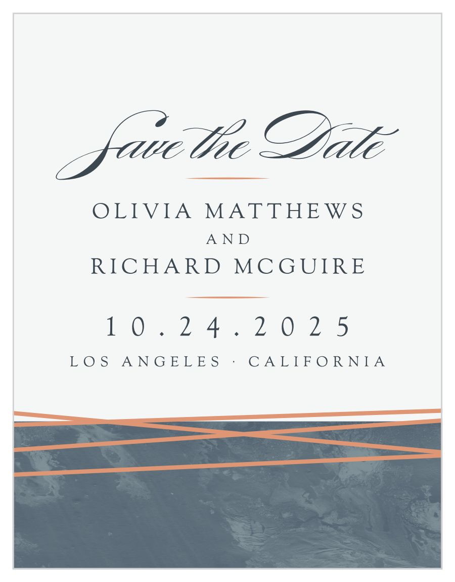 Formal Lines Save the Date Magnets