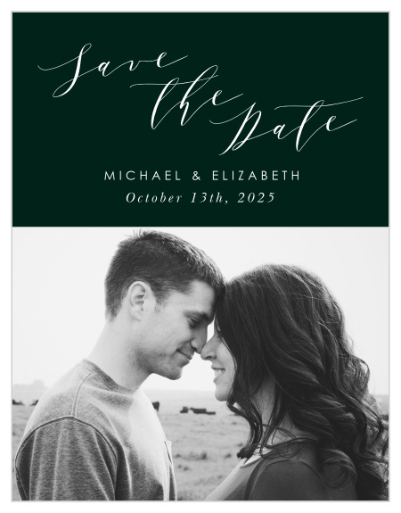 Our Union of Souls Save-the-Date cards are perfect for those who are looking for a simple, classic design.