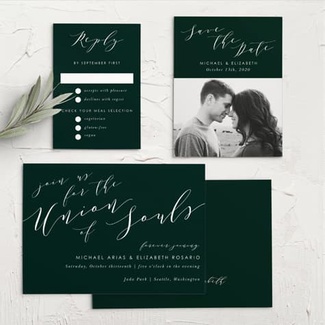 Union Of Souls Wedding Invitations