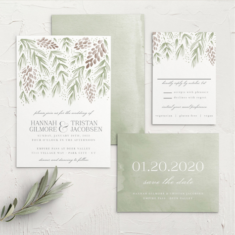 Winter Wonderland Wedding Invitations