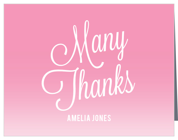 Our Big Script Children's Birthday Party Thank You Cards are just the thing to show your appreciation to your guests!