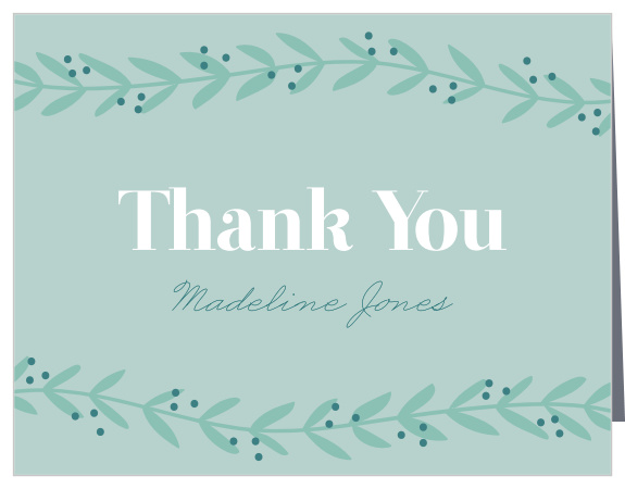 Your party guests will have nothing to "vine" about when you send them these Vineyard Wreath Milestone Birthday Party Thank You Cards!