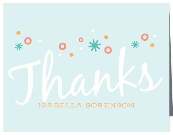 Our Sweet Jubilation Children's Birthday Party Thank You Cards allow you to show your guests that you appreciated them celebrating with you!