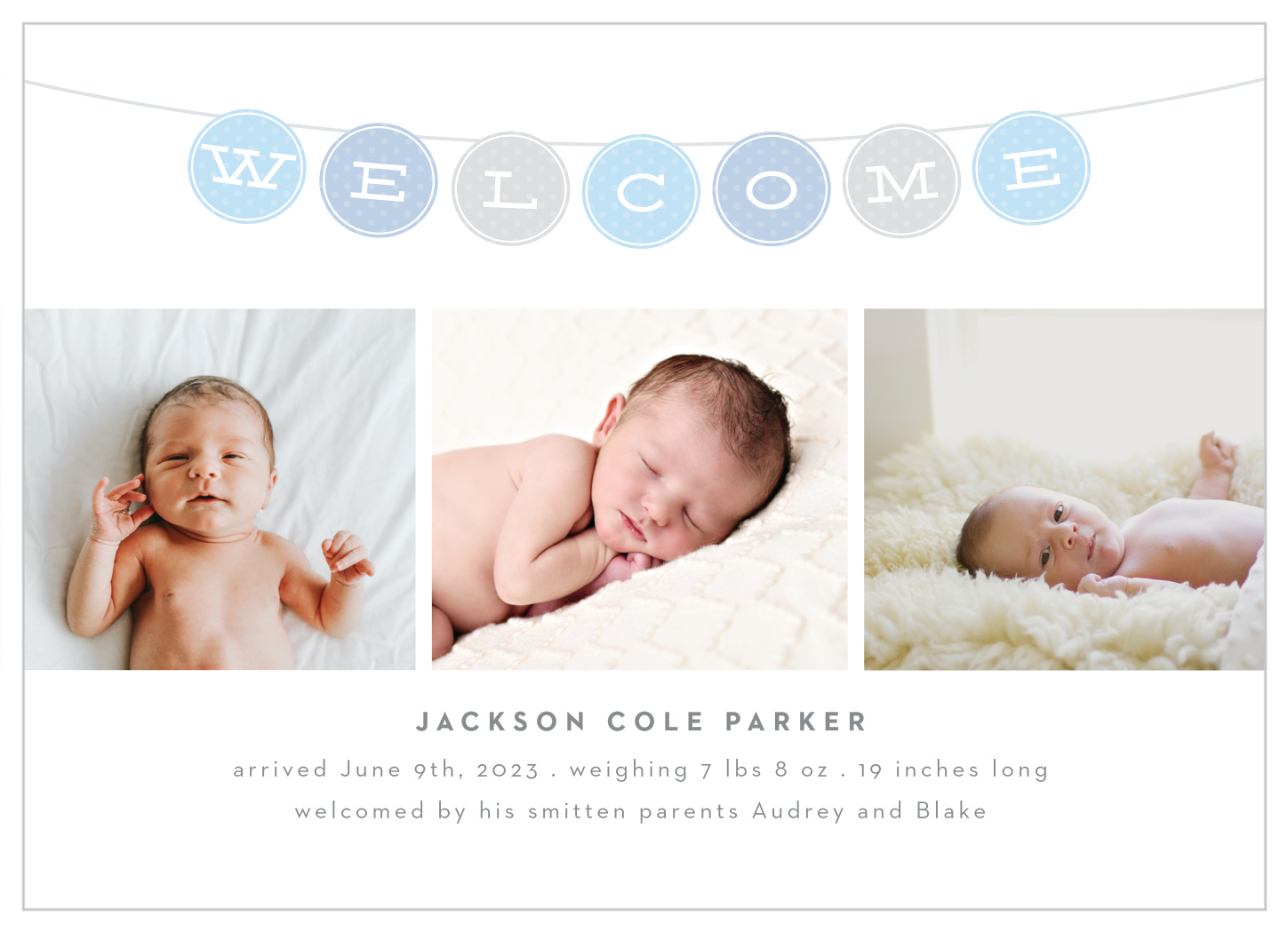 Welcome Banner Birth Announcements