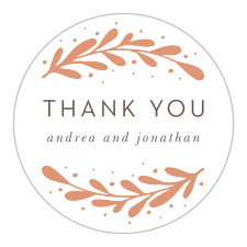 Our Rustic Laurels Wedding Stickers have an elegant, illustrated charm that your guests will love.