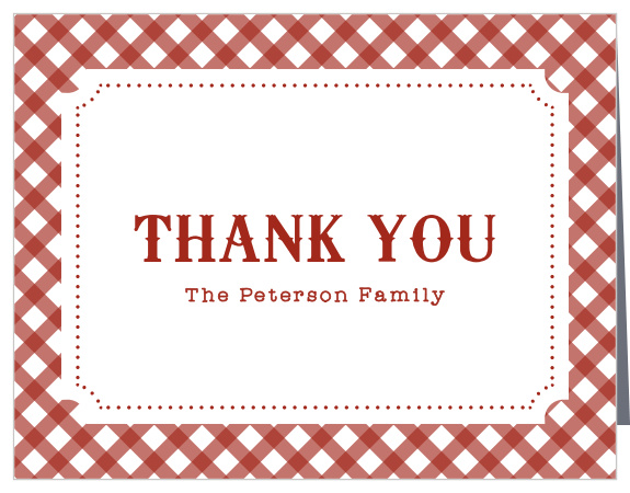 Send your appreciation to your guests with our Birthday BBQ Children's Birthday Party Thank You Cards!