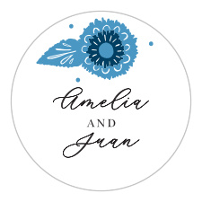Your guests will love the personalized touch of this Mexico Fiesta Wedding Sticker!