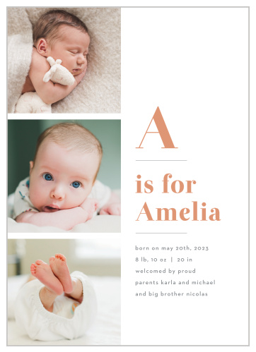 Photo Tower Birth Announcements