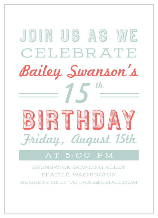 Get your guests excited about your upcoming event with our Concert Poster Children's Birthday Party Invitations!