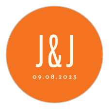 Our Taco Bout Love Bridal Shower Stickers are a bright and festive addition to your bridal shower decorations. Vibrant orange fills the background, offering an unforgettable contrast to the sheer white text spelling out your initials and date. Seal envelopes, decorate stationery, and keep these stickers as little mementos of your shower for years to come.