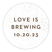 Celebrate the bride-to-be with our Coffee Love Bridal Shower Stickers!