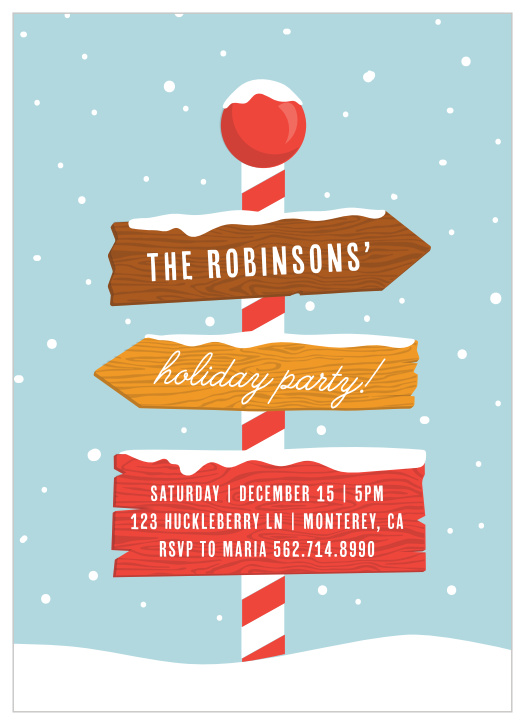 Our festive New Address Holiday Party Invitations are the perfect way to let your friends and family come to see where you've moved.