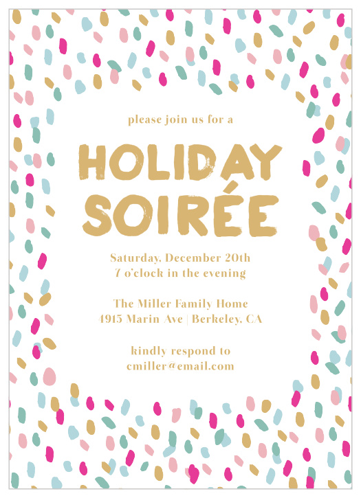 Send your loved ones an invitation to the party of the season with the Vivid Print Holiday Party Invitations.