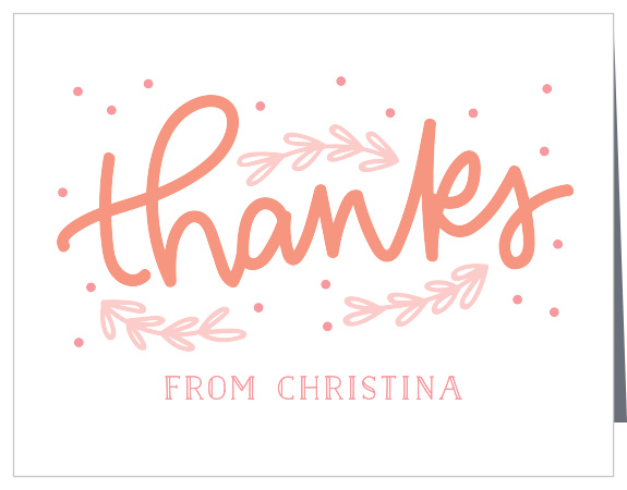 If you had the time of your life at your party, thank your friends with our Ever After Bridal Shower Thank You Cards!