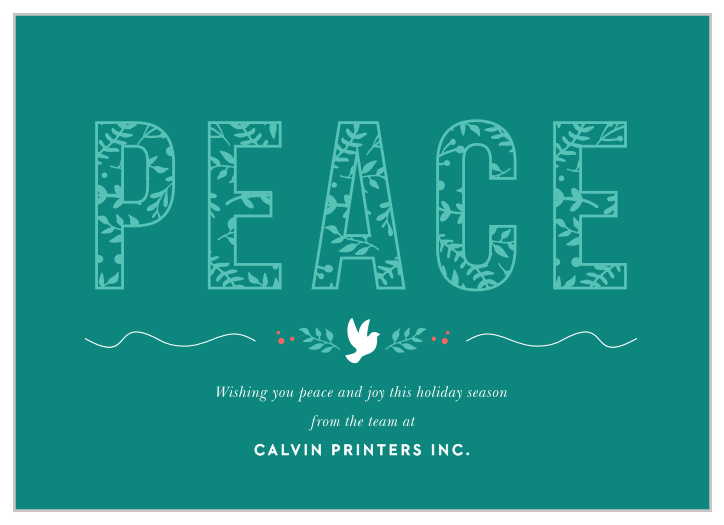 Our Olive Branches Corporate Holiday Cards are the perfect way to send out your company's holiday well wishes.