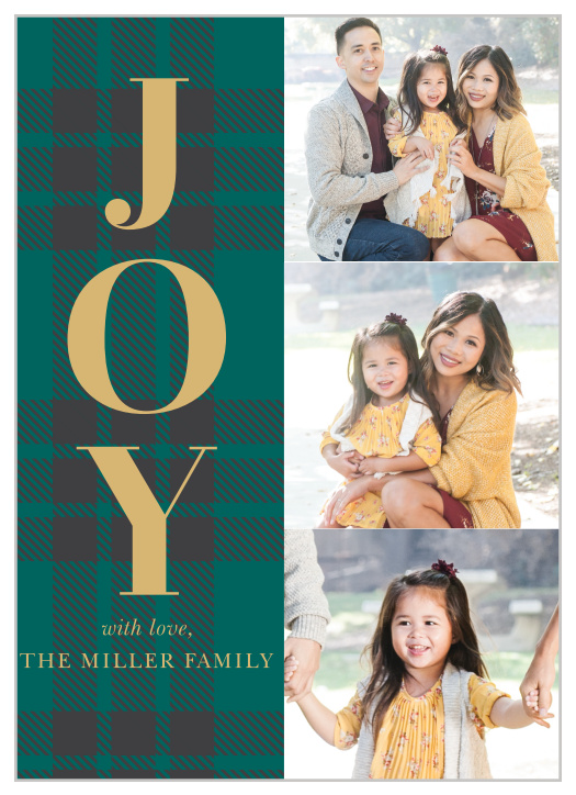 Our Plaid Photostrip Holiday Cards are the perfect way to send some holiday cheer to your friends and family.