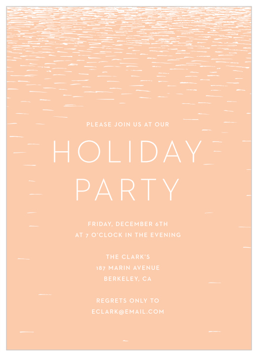 Send your future party guests some sunshine this winter with our Warm Beach Holiday Party Invitations!