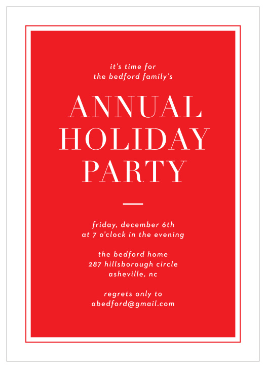 Our Holiday Collage Holiday Party Invitations will fill your guests with excitement for your upcoming holiday gathering.