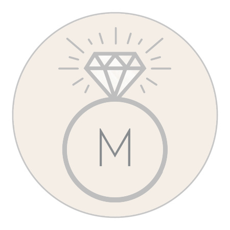 Diamond Ring Bridal Shower Stickers