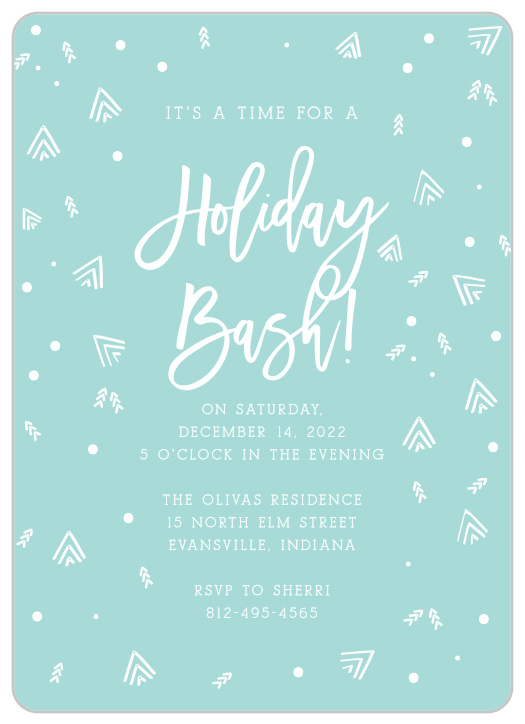 Our festive Illustrated Cheers Holiday Party Invitations are dotted in adorable winter-themed illustrations.