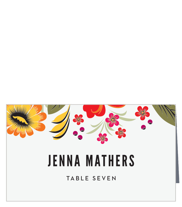 Spanish Florals Place Cards