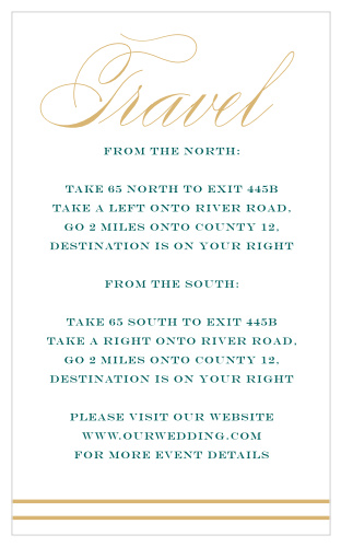 Our Irish Cross Direction Cards help your guests get to the right place on time! 