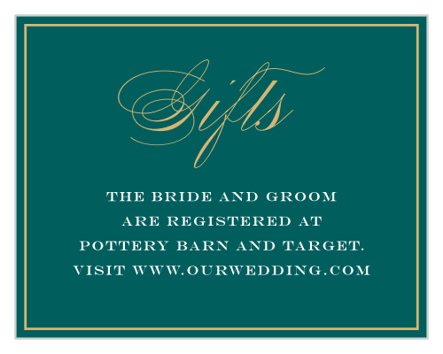 Let your guests know what you need to start your new married life with our Irish Cross Registry Cards!