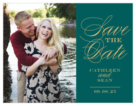 Send out your Irish Cross Save-the-Date Magnets so that everyone you love can get your big day marked away in their calendars!