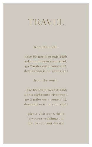 Guide your friends and family to the venue of your dreams with the fantastical styling of our Fairytale Leaves Direction Cards. Utilizing an elegant typography to ensure that every word is easy to read for your guests, these cards are perfect for helping your loved ones through every twist and turn on the way to your wedding location.