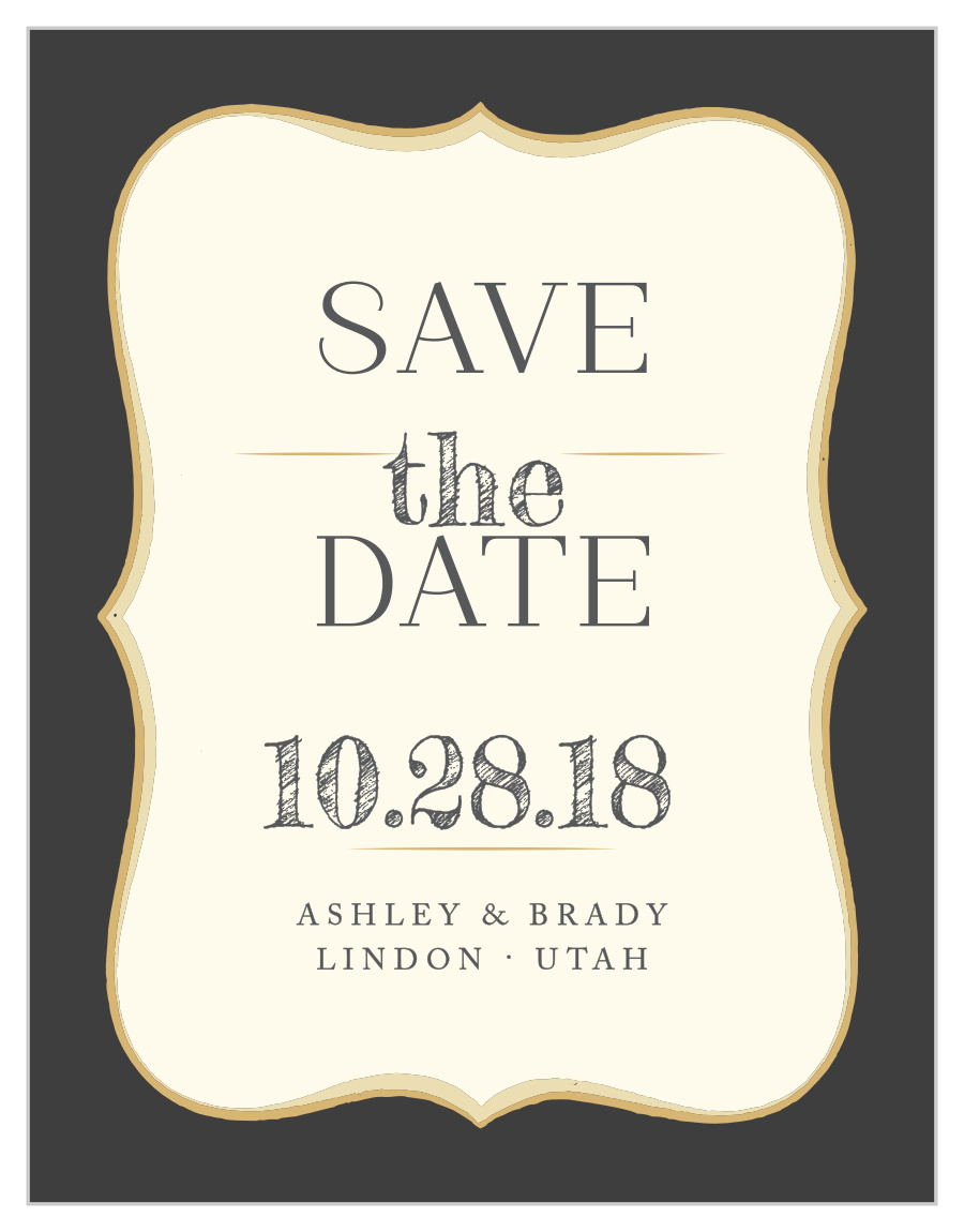 Dark Fairytale Save the Date Magnets