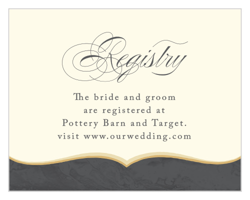 If you have some amazing gifts that you want for your big day, let your guests know with our Dark Fairytale Registry Cards!
