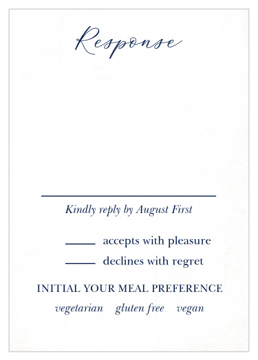 The Moody Calligraphy Response Cards will help you get ready for your big day.