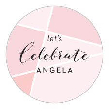 Help your guests stick to the date with our Geometric Color Bridal Shower Stickers.
