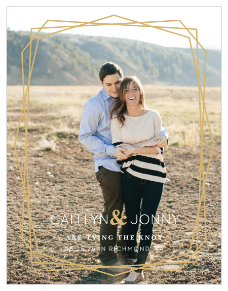 Let everyone you love know that your big day is coming up with our Modern Simplicity Save-the-Date Cards!