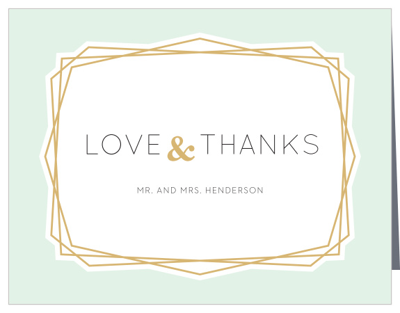 Our Modern Simplicity Wedding Thank You Cards extend gratitude to all of your loved ones!