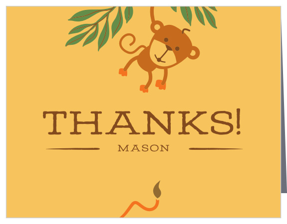 If your child had a wild time at their party, thank all their friends with our Jungle Safari Children's Birthday Party Thank You Cards!