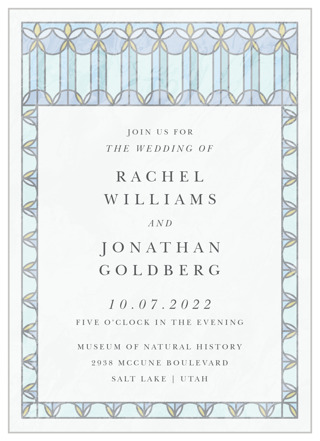 Stained Glass Wedding Invitations